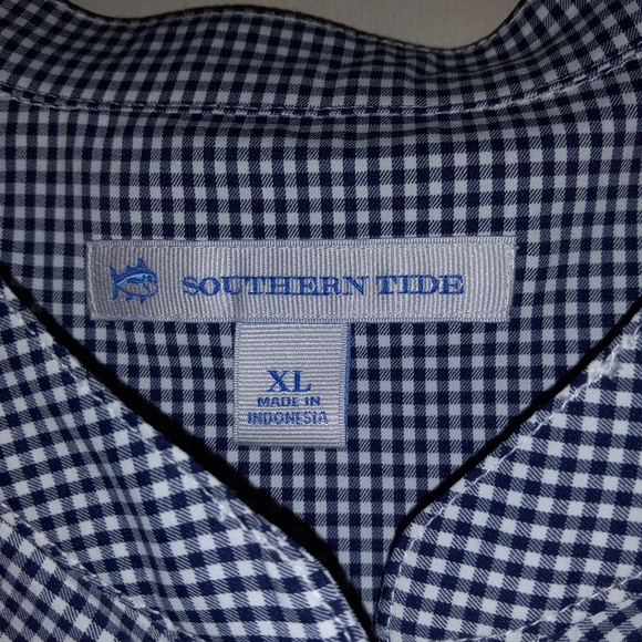 Annalise Shirt, Navy Gingham - Picture 2 of 5